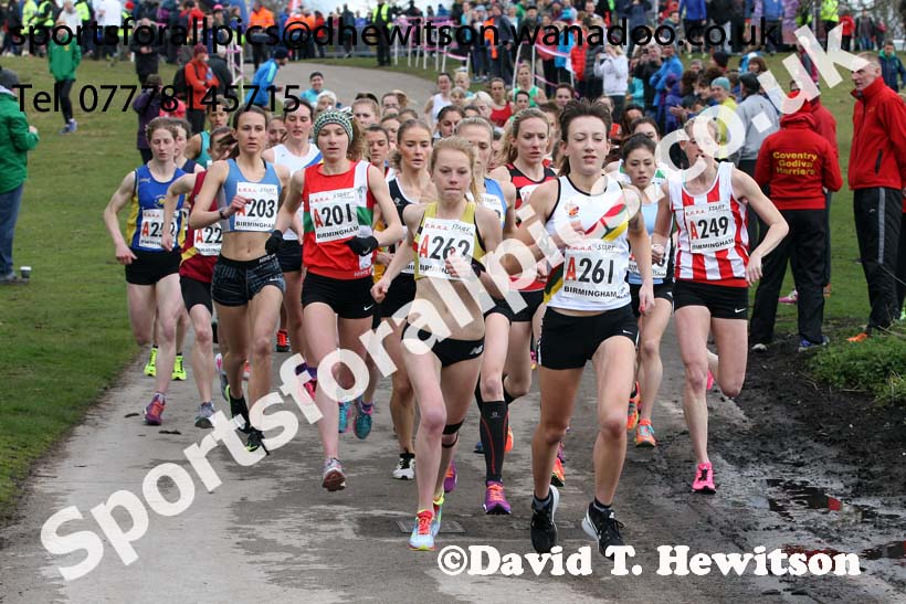 Senior womens English National 6 Stage Road Relay, 2016 English National 12 and 6 Stage Road Relays, Sutton Coldfield, Birmingham. Photo: David T. Hewitson/Sports for All Pics